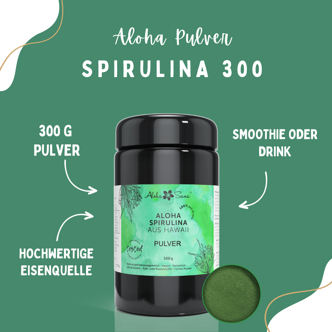 Hawaii Spirulina Algen Pulver 300 g