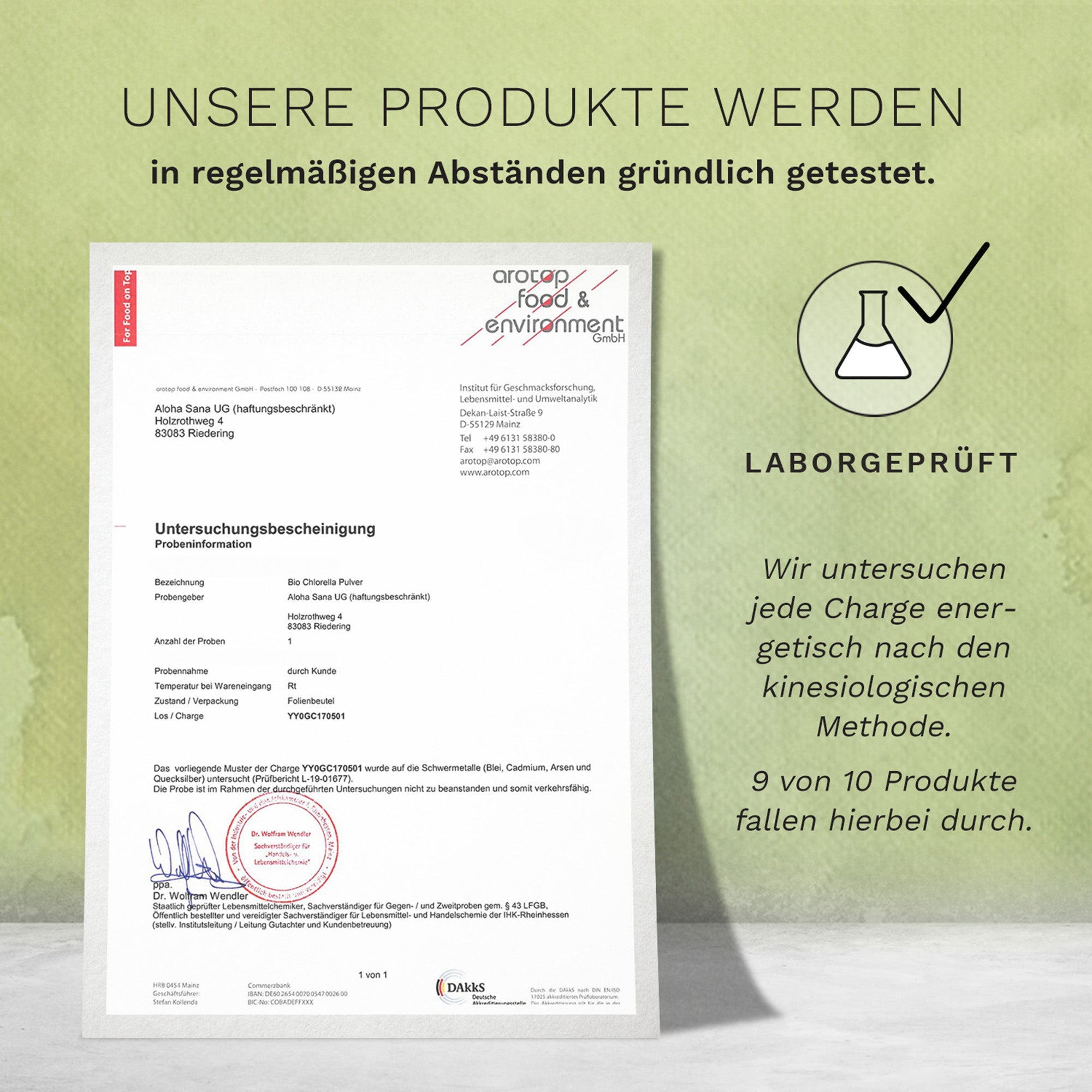 Bio Chlorella Algen 400 Presslinge - Aloha Sana