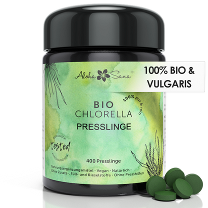 Bio Chlorella Algen 400 Presslinge - Aloha Sana