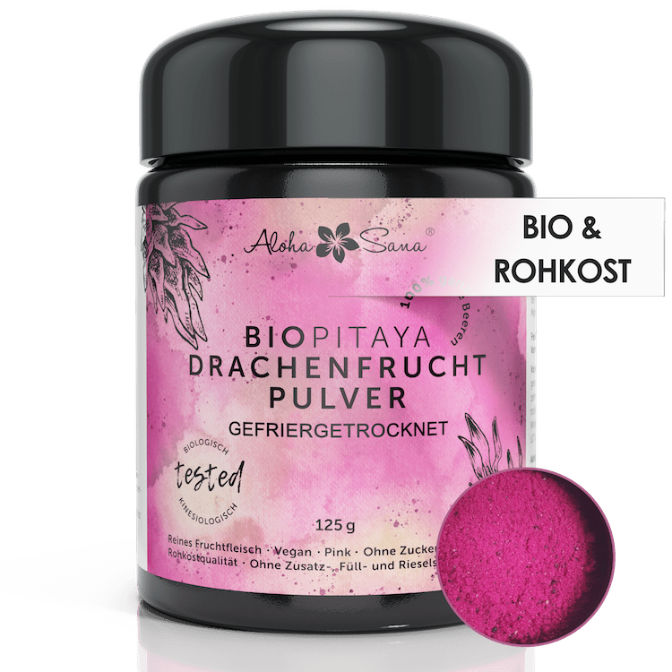 Bio Drachenfrucht gefriergetrocknet 125g - Aloha Sana