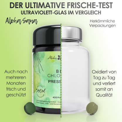 Bio Chlorella Algen 400 Presslinge - Aloha Sana