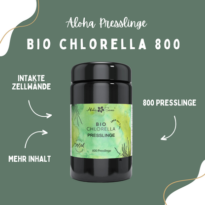 Bio Chlorella Algen 800 Presslinge