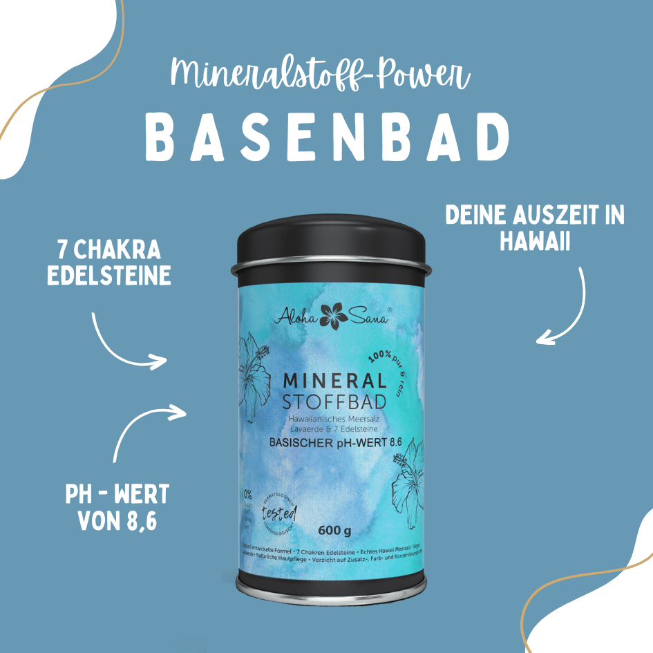 Basisches Mineralstoffbad 600g - Aloha Sana