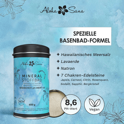 Basisches Mineralstoffbad 600g - Aloha Sana