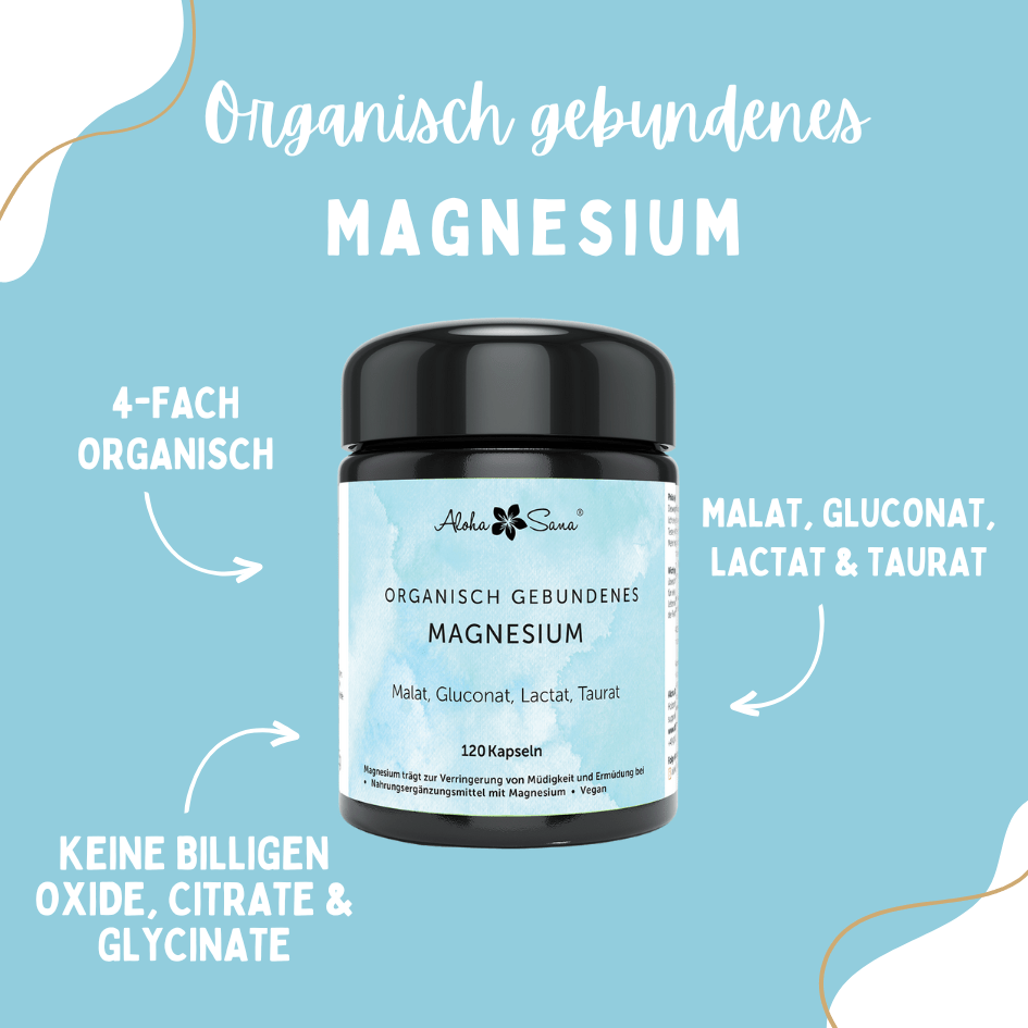 Magnesium 120 Kapseln - Aloha Sana