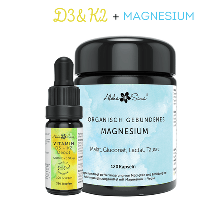 VItamin D3 &amp; K2 + Magnesium - Aloha Sana