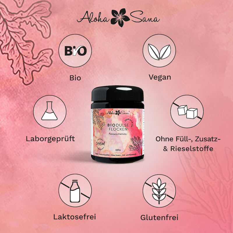 Bio Dulse aus dem Nord Atlantik in Irland 110 g - Aloha Sana