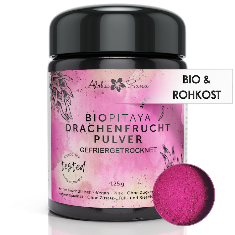 Bio Drachenfrucht gefriergetrocknet 125g - Aloha Sana