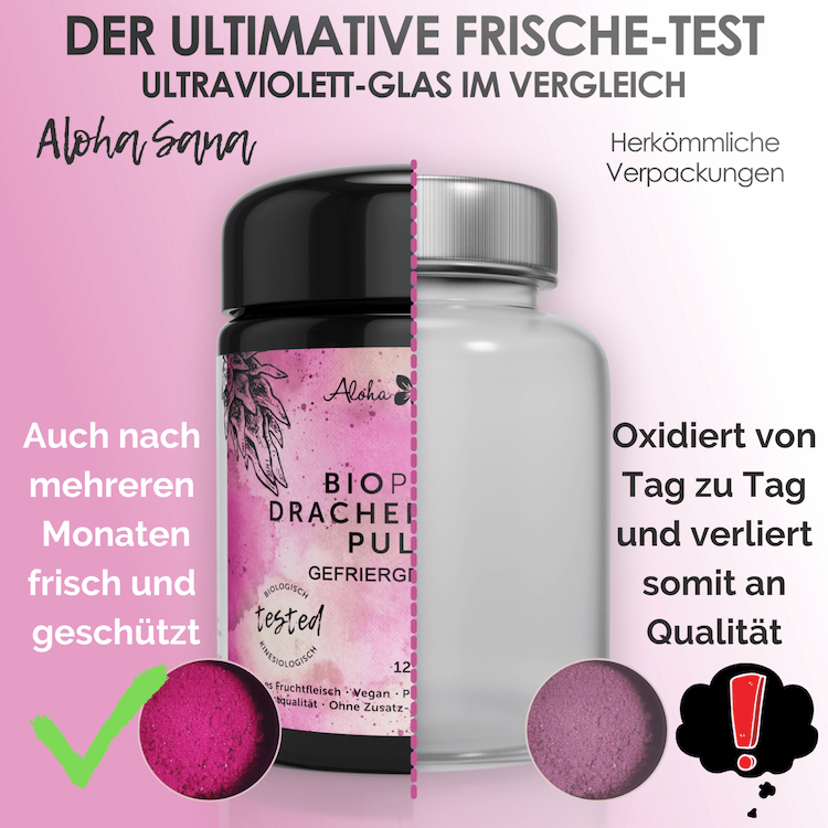 Bio Drachenfrucht gefriergetrocknet 125g - Aloha Sana