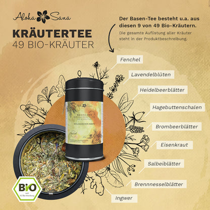 Basischer Bio 49 Kräutertee 100 g - Aloha Sana