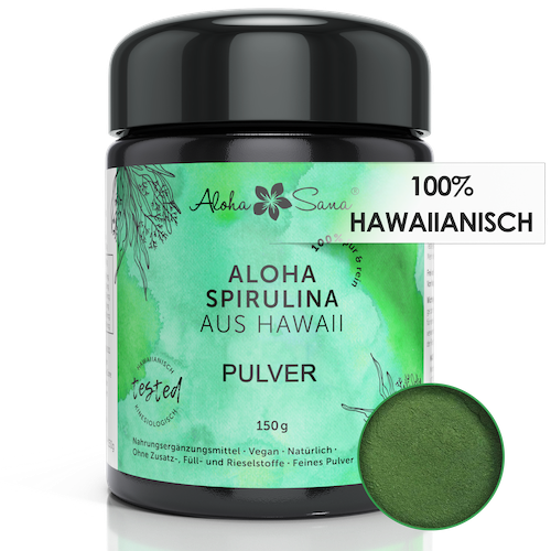 Hawaii Spirulina Algen Pulver 150 g - Aloha Sana