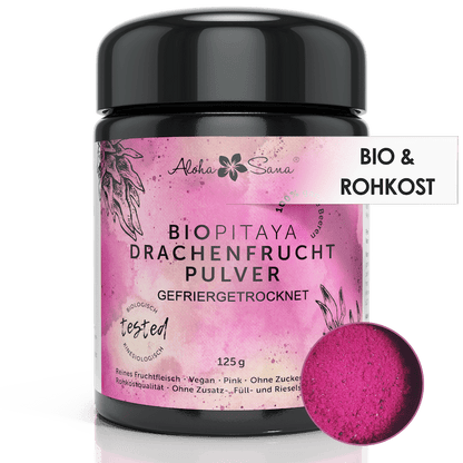 Bio Drachenfrucht gefriergetrocknet 125g - Aloha Sana