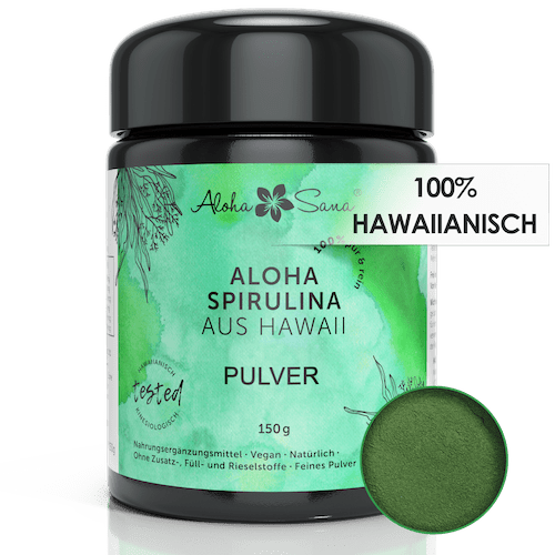 Hawaii Spirulina Algen Pulver 150 g - Aloha Sana