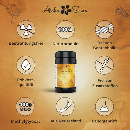 Manuka Honig aus Neuseeland 325g - Aloha Sana